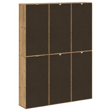 vidaXL Πλαϊνά ντουλάπια 6 τεμ. ODDA 40x24x79cm από Μασίφ Ξύλο Πεύκου