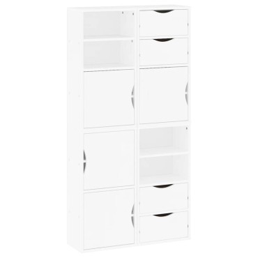 vidaXL Πλαϊνά ντουλάπια 4 τεμ. ODDA 40x24x79cm από Μασίφ Ξύλο Πεύκου