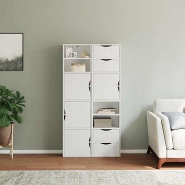 vidaXL Πλαϊνά ντουλάπια 4 τεμ. ODDA 40x24x79cm από Μασίφ Ξύλο Πεύκου
