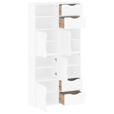 vidaXL Πλαϊνά ντουλάπια 4 τεμ. ODDA 40x24x79cm από Μασίφ Ξύλο Πεύκου