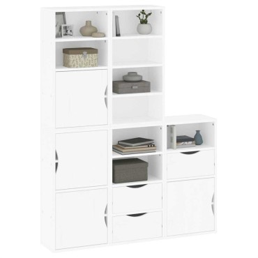 vidaXL Πλαϊνά ντουλάπια 5 τεμ. ODDA 40x24x79cm από Μασίφ Ξύλο Πεύκου