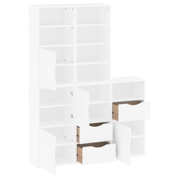 vidaXL Πλαϊνά ντουλάπια 5 τεμ. ODDA 40x24x79cm από Μασίφ Ξύλο Πεύκου