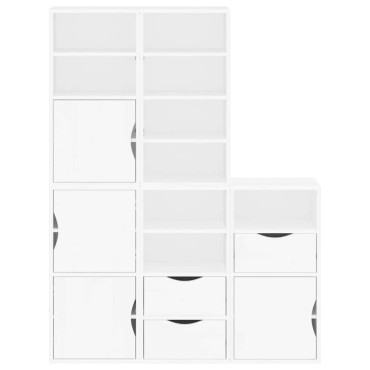 vidaXL Πλαϊνά ντουλάπια 5 τεμ. ODDA 40x24x79cm από Μασίφ Ξύλο Πεύκου