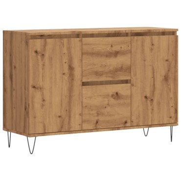 vidaXL Μπουφές Δρυς τεχνίτης 104x35x70cm από Επεξεργασμένο Ξύλο 1 τεμ.
