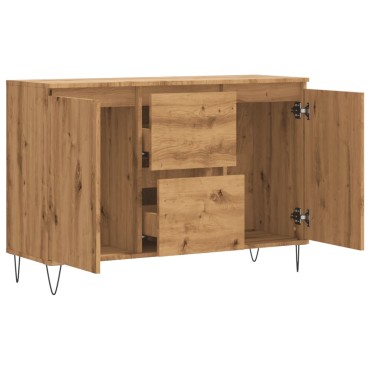 vidaXL Μπουφές Δρυς τεχνίτης 104x35x70cm από Επεξεργασμένο Ξύλο 1 τεμ.