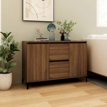 vidaXL Μπουφές Καφέ Δρυς 104x35x70cm από Επεξεργασμένο Ξύλο 1 τεμ.