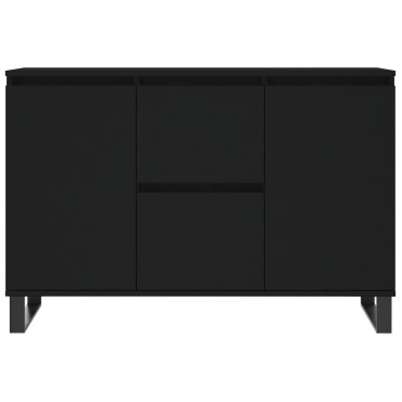 vidaXL Μπουφές Μαύρος 104x35x70cm από Επεξεργασμένο Ξύλο 1 τεμ.