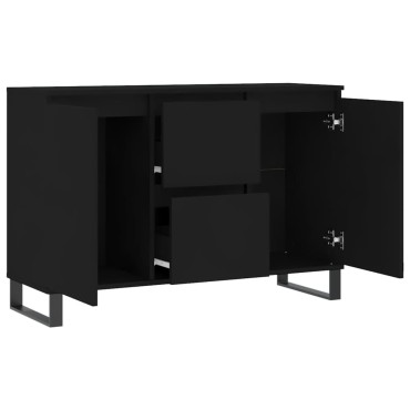 vidaXL Μπουφές Μαύρος 104x35x70cm από Επεξεργασμένο Ξύλο 1 τεμ.