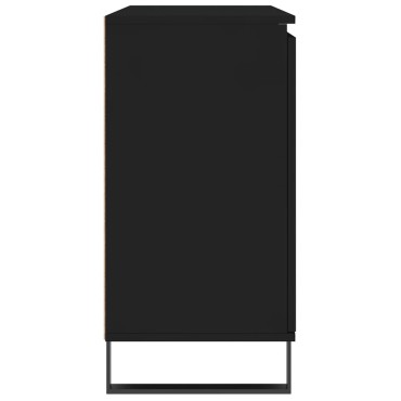 vidaXL Μπουφές Μαύρος 104x35x70cm από Επεξεργασμένο Ξύλο 1 τεμ.