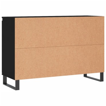 vidaXL Μπουφές Μαύρος 104x35x70cm από Επεξεργασμένο Ξύλο 1 τεμ.