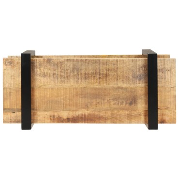 vidaXL Έπιπλο Τηλεόρασης 90x40x40cm από Ακατέργαστο Ξύλο Μάνγκο