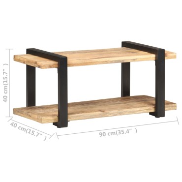 vidaXL Έπιπλο Τηλεόρασης 90x40x40cm από Ακατέργαστο Ξύλο Μάνγκο