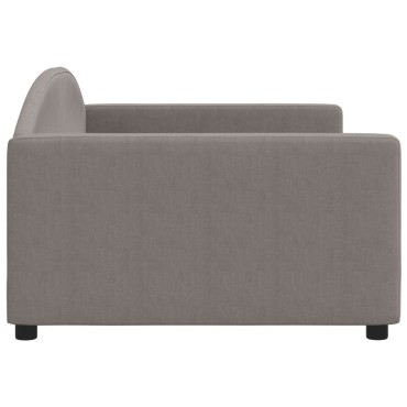 vidaXL Καναπές Κρεβάτι Taupe 100 x 200 εκ. Υφασμάτινος