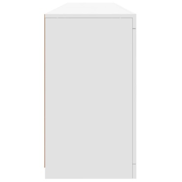 vidaXL Μπουφές με Φώτα LED Λευκός 162x37x67cm 1 τεμ.