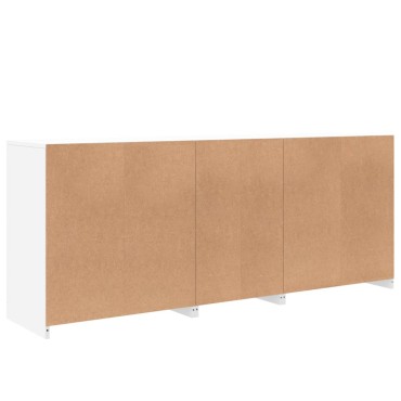 vidaXL Μπουφές με Φώτα LED Λευκός 162x37x67cm 1 τεμ.