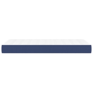 vidaXL Στρώμα με Pocket Springs Μπλε 80x200x20cm Υφασμάτινο 1 τεμ. - Μονό