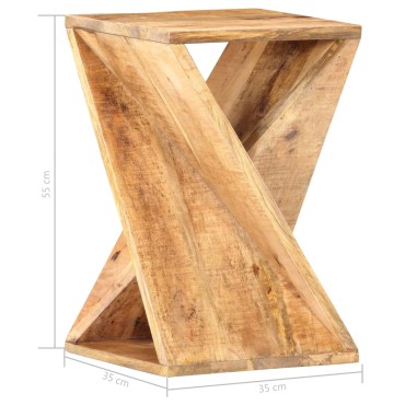 vidaXL Συρταριέρα 35x35x55cm από Μασίφ Ξύλο Μάνγκο 1 τεμ.