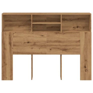 vidaXL Ντουλάπι κεφαλάρι Δρυς τεχνίτης 140x19x103,5cm