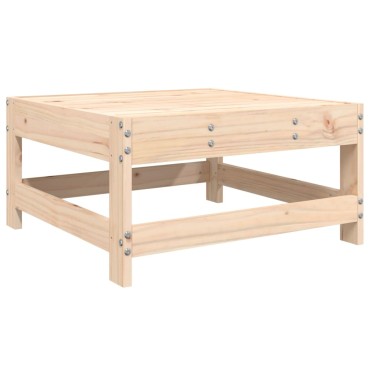 vidaXL Υποπόδιο Κήπου από Μασίφ Ξύλο Πεύκου 62x62x32cm 1 τεμ. Γωνιακός