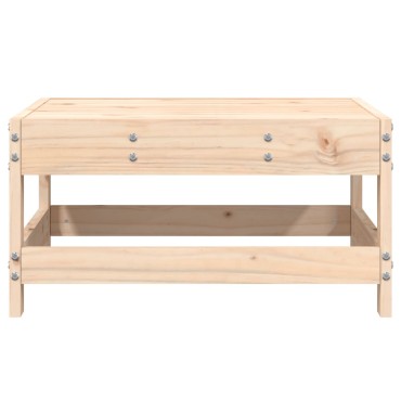 vidaXL Υποπόδιο Κήπου από Μασίφ Ξύλο Πεύκου 62x62x32cm 1 τεμ. Γωνιακός