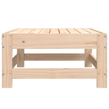 vidaXL Υποπόδιο Κήπου από Μασίφ Ξύλο Πεύκου 62x62x32cm 1 τεμ. Γωνιακός