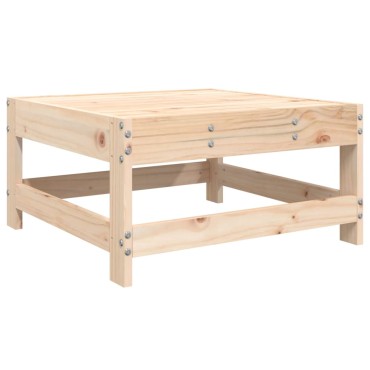 vidaXL Υποπόδιο Κήπου από Μασίφ Ξύλο Πεύκου 62x62x32cm 1 τεμ. Γωνιακός