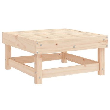 vidaXL Υποπόδιο Κήπου από Μασίφ Ξύλο Πεύκου 61x60,5x30cm 1 τεμ. Γωνιακός