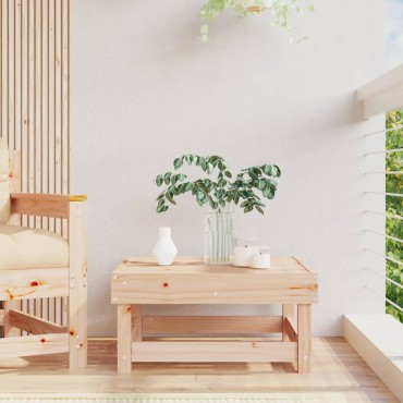 vidaXL Υποπόδιο Κήπου από Μασίφ Ξύλο Πεύκου 61x60,5x30cm 1 τεμ. Γωνιακός