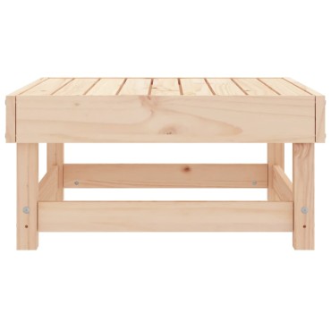 vidaXL Υποπόδιο Κήπου από Μασίφ Ξύλο Πεύκου 61x60,5x30cm 1 τεμ. Γωνιακός
