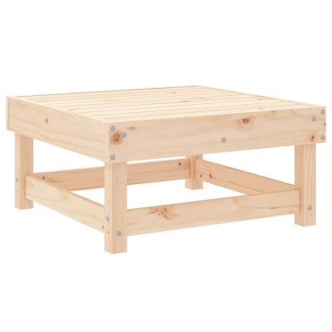 vidaXL Υποπόδιο Κήπου από Μασίφ Ξύλο Πεύκου 61x60,5x30cm 1 τεμ. Γωνιακός