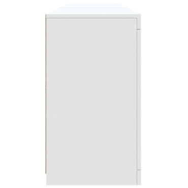 vidaXL Μπουφές με Φώτα LED Λευκός 181,5x37x67cm 1 τεμ.