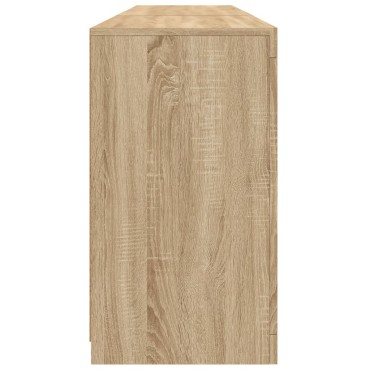 vidaXL Ντουλάπι με LED Sonoma Δρυς 181,5x37x67cm 1 τεμ.
