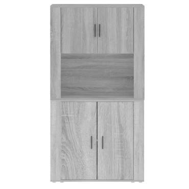 vidaXL Ντουλάπι Γκρι Sonoma από Επεξεργασμένο Ξύλο 80x33x70cm 1 τεμ.