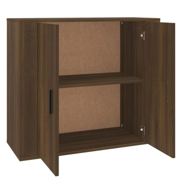 vidaXL Ντουλάπι Καφέ Δρυς 80x33x70cm από Επεξεργασμένο Ξύλο 1 τεμ.