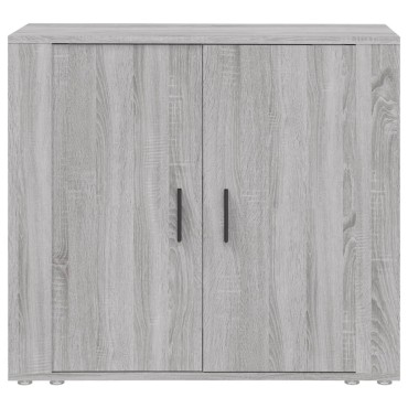 vidaXL Ντουλάπι Γκρι Sonoma 80x33x70cm από Επεξεργασμένο Ξύλο 1 τεμ.