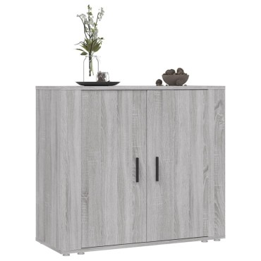 vidaXL Ντουλάπι Γκρι Sonoma 80x33x70cm από Επεξεργασμένο Ξύλο 1 τεμ.