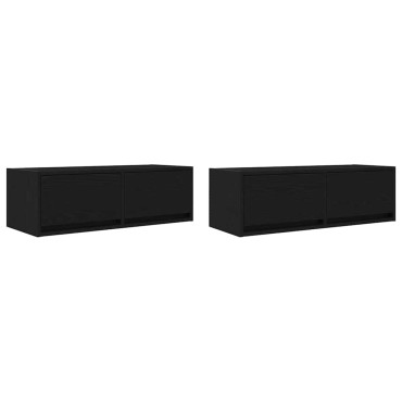 vidaXL Έπιπλα Τηλεόρασης 2 τεμ. 80x31x25,5cm Επεξεργασμένο Ξύλο