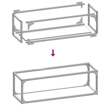 vidaXL Ράφι για καυσόξυλα Μαύρο 25x25x80 cm Ατσάλι ψυχρής έλασης
