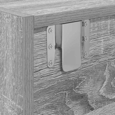 vidaXL Έπιπλο Τηλεόρασης Γκρι Sonoma 80x31x25,5cm Επεξεργασμένο Ξύλο
