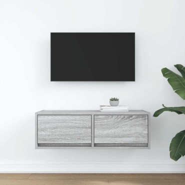 vidaXL Έπιπλο Τηλεόρασης Γκρι Sonoma 80x31x25,5cm Επεξεργασμένο Ξύλο