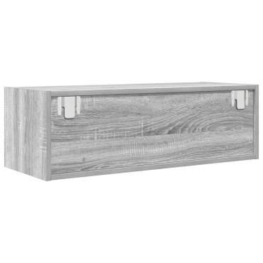vidaXL Έπιπλο Τηλεόρασης Γκρι Sonoma 80x31x25,5cm Επεξεργασμένο Ξύλο