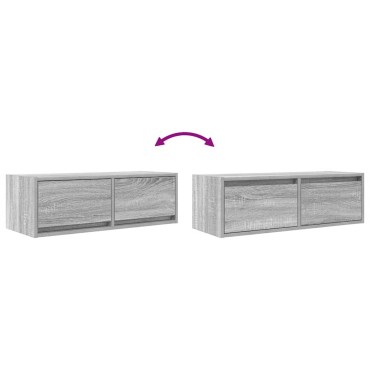 vidaXL Έπιπλο Τηλεόρασης Γκρι Sonoma 80x31x25,5cm Επεξεργασμένο Ξύλο