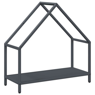 vidaXL Ράφι για καυσόξυλα Ανθρακί 60x25x60 cm Ατσάλι ψυχρής έλασης
