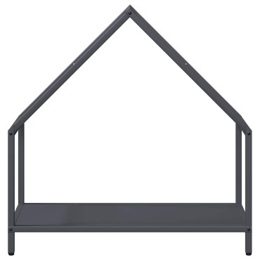 vidaXL Ράφι για καυσόξυλα Ανθρακί 60x25x60 cm Ατσάλι ψυχρής έλασης