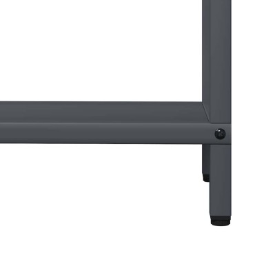 vidaXL Ράφι για καυσόξυλα Ανθρακί 60x25x60 cm Ατσάλι ψυχρής έλασης