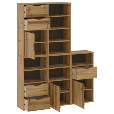 vidaXL Πλαϊνά ντουλάπια 5 τεμ. ODDA 40x24x79cm από Μασίφ Ξύλο Πεύκου