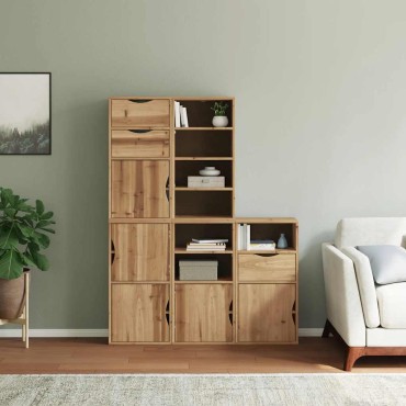 vidaXL Πλαϊνά ντουλάπια 5 τεμ. ODDA 40x24x79cm από Μασίφ Ξύλο Πεύκου