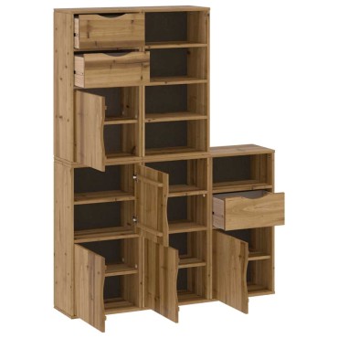 vidaXL Πλαϊνά ντουλάπια 5 τεμ. ODDA 40x24x79cm από Μασίφ Ξύλο Πεύκου