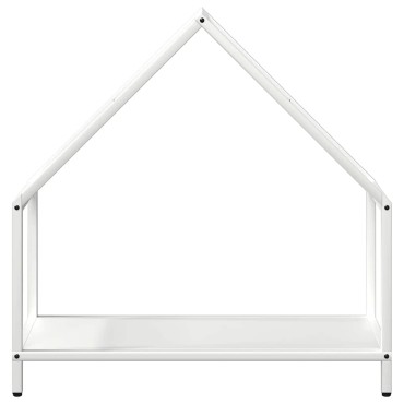 vidaXL Ράφι για καυσόξυλα Λευκό 60x25x60 cm Ατσάλι ψυχρής έλασης