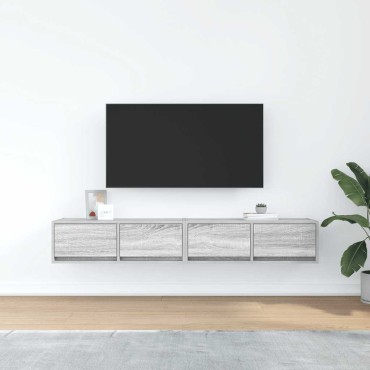vidaXL Έπιπλα Τηλεόρασης 2 τεμ. 80x31x25,5cm Επεξεργασμένο Ξύλο